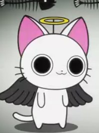 天使卡通猫情侣QQ头像